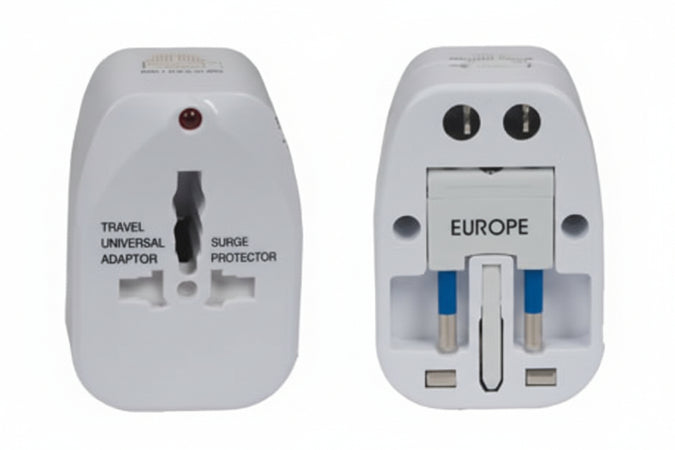 Adattatore Universale Per Spine Elettriche Bianco- Portata Max 2.500W - 2 Pezzi Syntesy