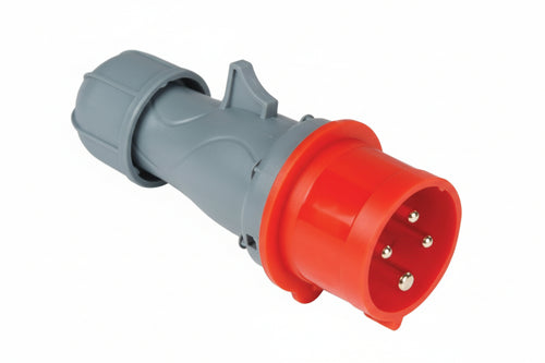 Spina Industriale Volante Blu 3P+E Cee Ip44- -16A Colore Rosso - 2 Pezzi