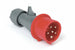 Spina Industriale Volante Rosso 3P+N+E Cee Ip44 16A Colore Rosso