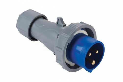 Spina Industriale Volante Blu 2P+E Cee Ip67 16A Colore Blu