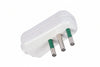 Spina Piatta 2 Poli + Terra Bianca Linea Garanti- - Bianca 16A 82540-E - 5 Pezzi Fanton