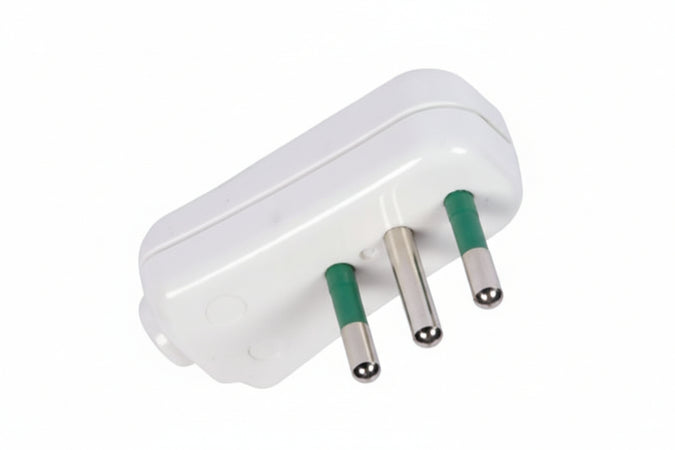 Spina Piatta 2 Poli + Terra Bianca Linea Garanti- - Bianca 16A 82540-E - 5 Pezzi Fanton