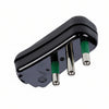 Spina Piatta 2 Poli + Terra Nera Linea Garanti- - Nera 10A 82531-E - 10 Pezzi Fanton