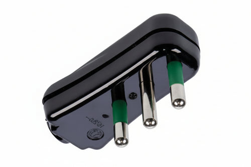 Spina Piatta 2 Poli + Terra Nera Linea Garanti- - Nera 16A 82541-E - 10 Pezzi Fanton