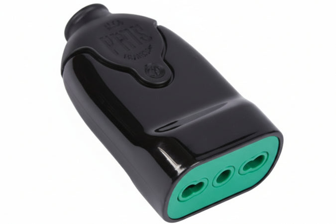 Presa Dritta 2 Poli + Terra Bipasso 10/16A Nera- - Nera 81001 - 5 Pezzi Fanton