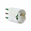 Adattatore Schuko 2 Poli + Terra 16A Bianco Linea Garanti- - Bianco 82610-E - 10 Pezzi Fanton