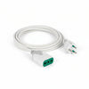Prolunga Elettrica Lineare Bipasso Bianca Mt.3 3 X Mmq.1 Fanton