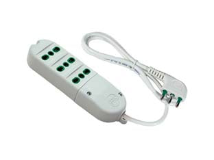 Multipresa 3 Posti Bipasso Bianca 41010 Fanton