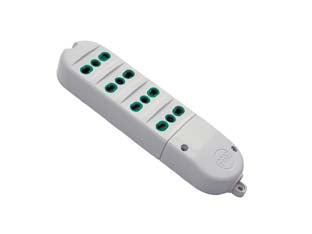 Multipresa 4 Posti Bipasso Senza Cavo Bianca 41022 Fanton