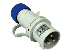 Spina Industriale Volante Argo Blu 2P+T Cee 309 Ip44- - 16A Colore Blu 70100 - 2 Pezzi Fanton