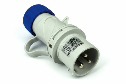 Spina Industriale Volante Argo Blu 2P+T Cee 309 Ip44- - 16A Colore Blu 70100 - 2 Pezzi Fanton