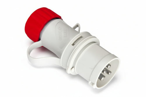 Spina Industriale Volante Rossa 3P+T Cee Ip44 16A Colore Rosso 210.1636 Fanton