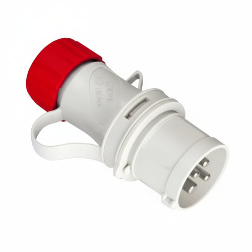 Spina Industriale Volante Rossa 3P+T Cee Ip44 32A Colore Rosso 70124 Fanton