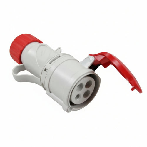 Presa Industriale Volante Argo Rossa 3P+T Cee Ip44- - 16A Colore Rosso 71104 - 2 Pezzi Fanton