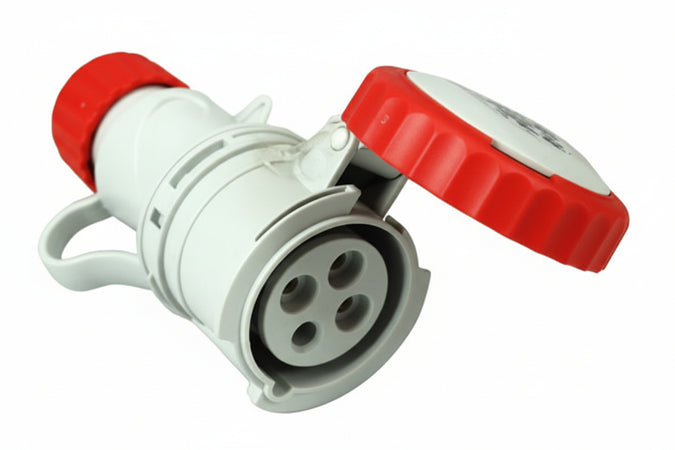 Presa Industriale Volante Argo Rossa 3P+T Cee 309 Ip67 16A Colore Rosso 71144 Fanton