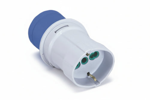 Adattatore Industriale Con Spina Cee 309 Ip44 E Presa Bipasso E Schuko 16A 73100 Fanton