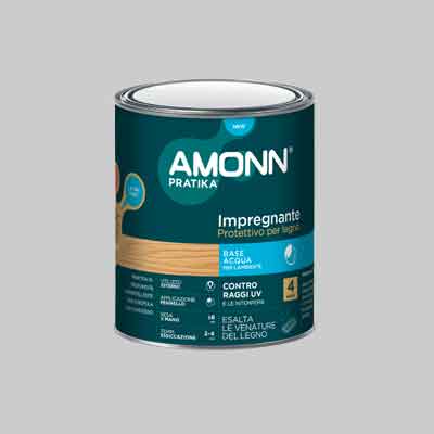 Impregnante All'Acqua Amonn 2,50 Lt - Castagno - Amonn