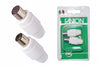 Giungicavo Tv Spina + Presa Coassiale Mm.9,5- - Mm.9,5 37020 - 4 Blister Fanton
