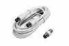 Prolunga Tv Con Cavo Coax Spina Maschiofemmina + Adattatore Maschio Mt.2 Bianca 31000 Fanton