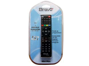 Telecomando Universale Mini Plus Tv + Decoder - 1 Blister Bravo