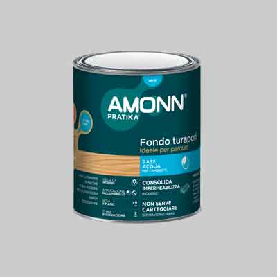 Fondo Turapori Per Parquet Amonn 0,75 Lt - Trasparente - Amonn