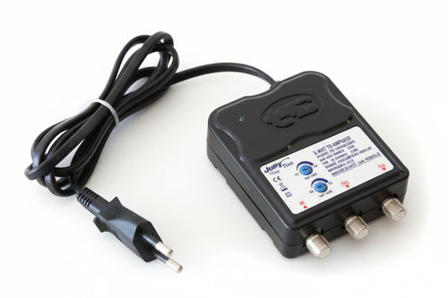 Amplificatore Regolabile Retro Tv Uhf+Vhf 25Db- - 2 Out Attacco F - 1 Blister