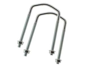 Kit Fissaggio Palo Tv Per Supporti Parabola- - Mm.75X85H. - Dado Ø Mm.13 - 10 Pezzi