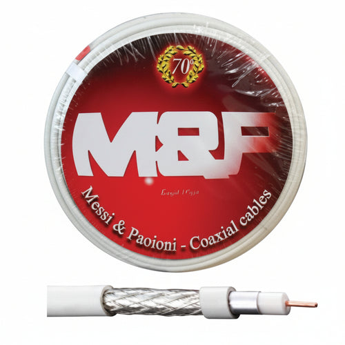 Cavo Coassiale Tv Digitale Ø Mm.6,6- - Ø Mm.6,6 Tipo Normale - 100 Mt Messi&Paoloni