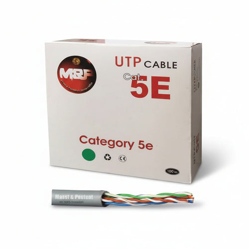 Cavo Trasmissione Dati Rete Lan Utp Cat.5/E Grigio- - Ø Mm.5,4 - 100 Mt Messi&Paoloni