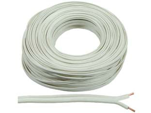 Cavo Elettrico Bipolare Piattina Costa Larga Bianco- - 2X Mmq.1 Colore Bianco - 100 Mt