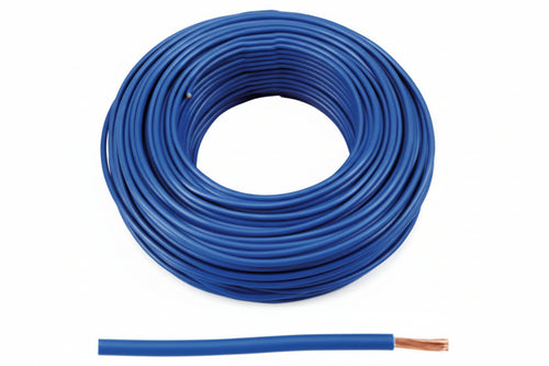 Cavo Elettrico Unipolare Antifiamma Blu Fs17- - 1X Mmq.1,5 Colore Blu - 100 Mt