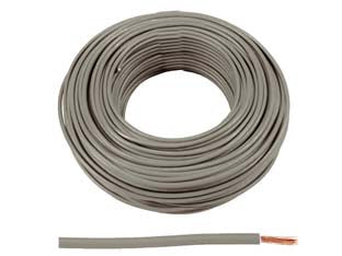 Cavo Elettrico Unipolare Antifiamma Grigio Fs17- - 1X Mmq.1,5 Colore Grigio - 100 Mt
