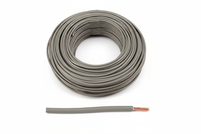 Cavo Elettrico Unipolare Antifiamma Grigio Fs17- - 1X Mmq.4 Colore Grigio - 100 Mt
