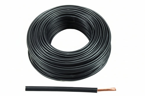 Cavo Elettrico Unipolare Antifiamma Nero Fs17- - 1X Mmq.1,5 Colore Nero - 100 Mt
