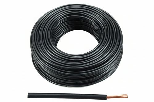 Cavo Elettrico Unipolare Antifiamma Nero Fs17- - 1X Mmq.6 Colore Nero - 100 Mt