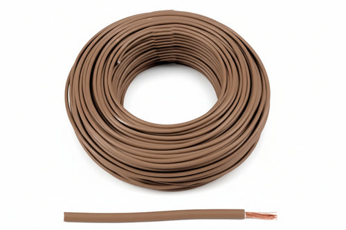 Cavo Elettrico Unipolare Antifiamma Marrone Fs17- - 1X Mmq.1,5 Colore Marrone - 100 Mt