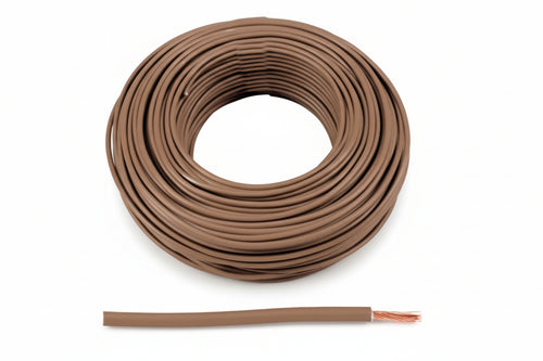Cavo Elettrico Unipolare Antifiamma Marrone Fs17- - 1X Mmq.2,5 Colore Marrone - 100 Mt
