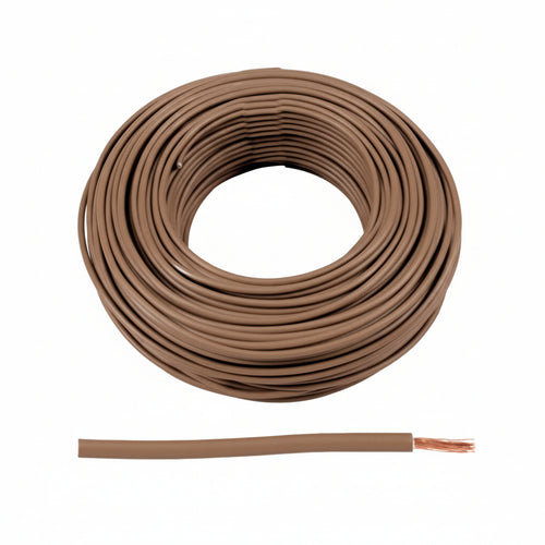 Cavo Elettrico Unipolare Antifiamma Marrone Fs17- - 1X Mmq.4 Colore Marrone - 100 Mt