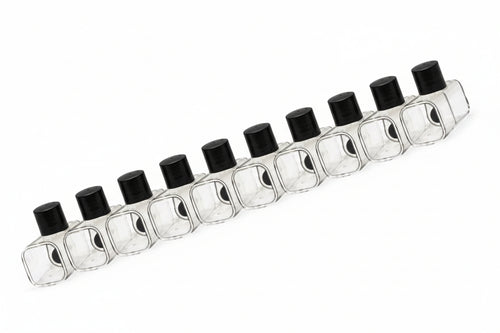 Connettori A Pipa- - Mm.10 In Stecca Pz.10 - 5 Pezzi