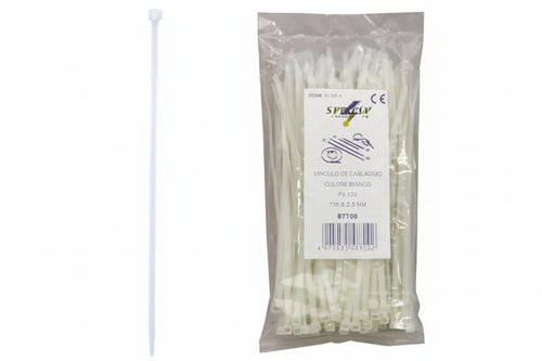 Fascette Nylon Naturale- - Mm.2,5X150 - 1 Busta Syntesy