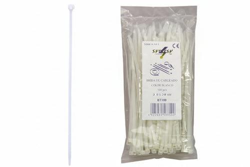 Fascette Nylon Naturale- - Mm.2,5X160 - 1 Busta Syntesy
