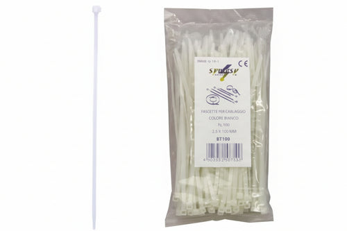 Fascette Nylon Naturale- - Mm.2,5X200 - 1 Busta Syntesy