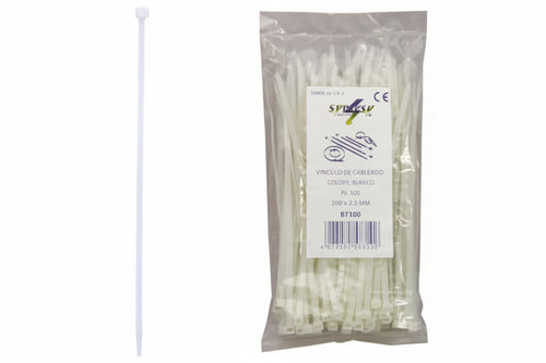 Fascette Nylon Naturale- - Mm.3,6X300 - 1 Busta Syntesy