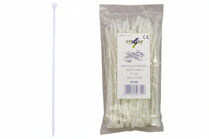 Fascette Nylon Naturale- - Mm.3,6X300 - 1 Busta Syntesy