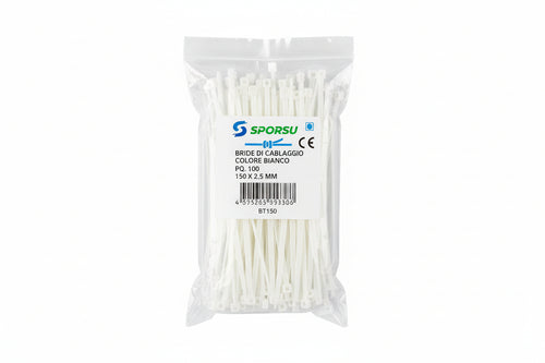 Fascette Nylon Naturale- - Mm.4,8X350 - 1 Busta Syntesy