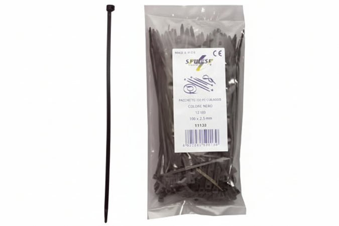Fascette Nylon Nere- - Mm.2,5X100 - 1 Busta Syntesy