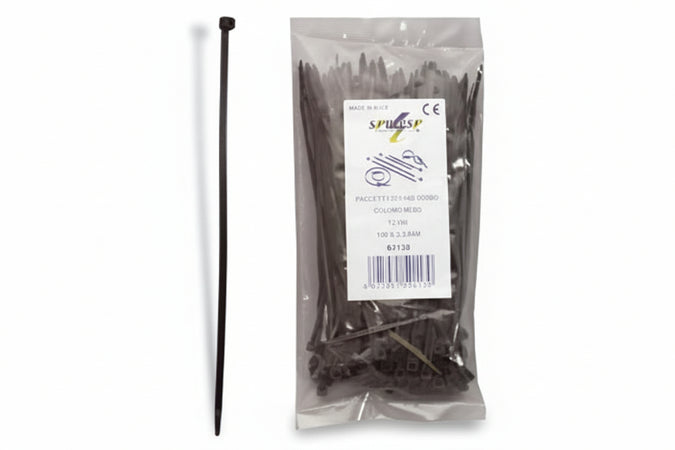 Fascette Nylon Nere- - Mm.2,5X200 - 1 Busta Syntesy
