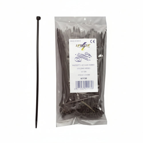 Fascette Nylon Nere- - Mm.3,6X150 - 1 Busta Syntesy