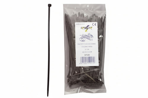 Fascette Nylon Nere- - Mm.3,6X300 - 1 Busta Syntesy