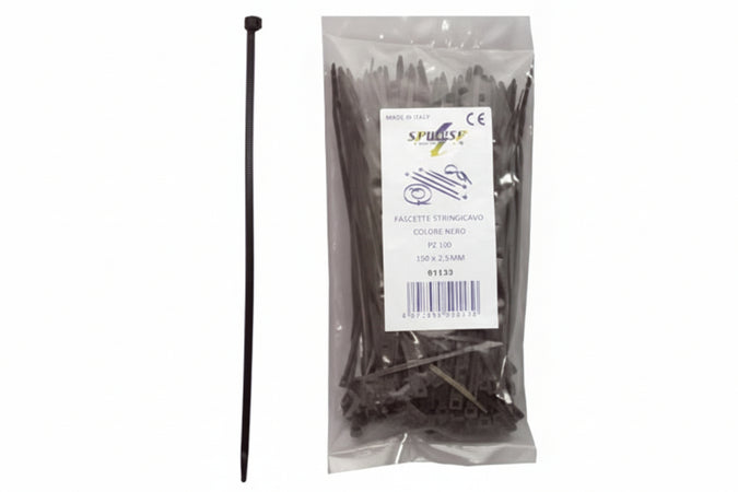 Fascette Nylon Nere- - Mm.4,6X280 - 1 Busta Syntesy